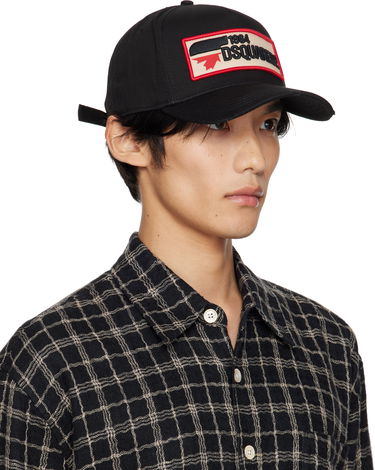 Šiltovka DSQUARED2 Dsquared2 Logo Patch Baseball Cap Čierna | BCM0563_05C00001_2124, 1