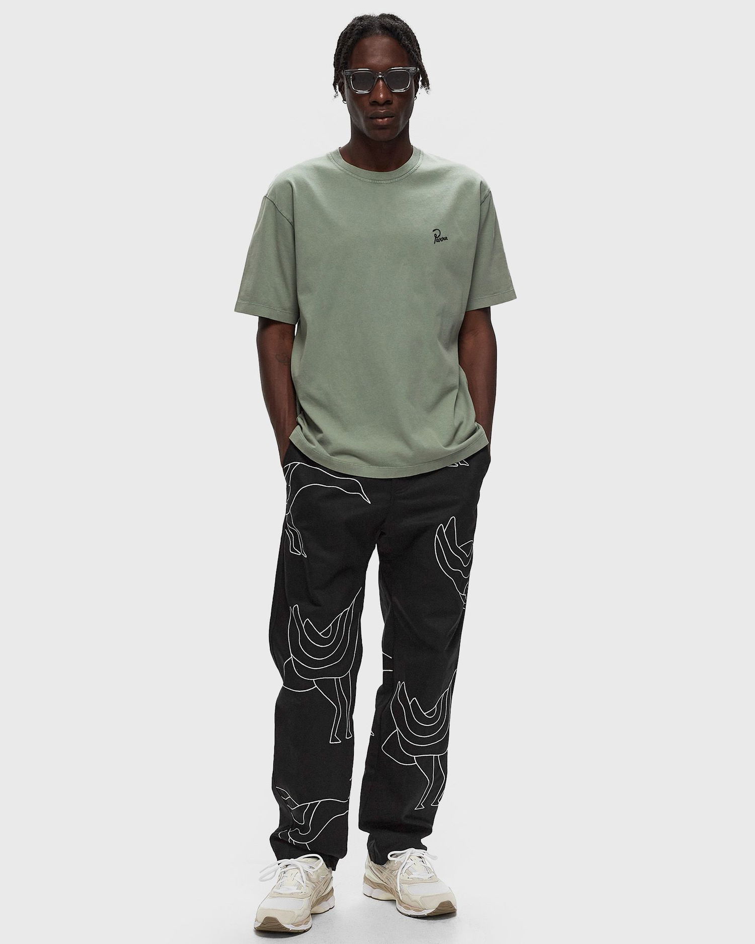 Tričko By Parra Signature T-Shirt Zelené | 52212, 1