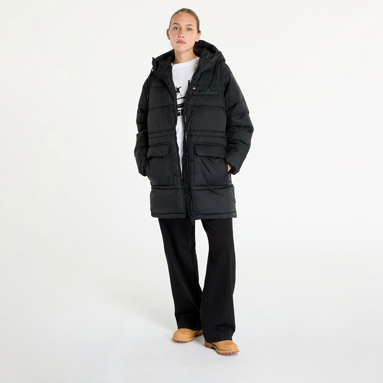 Midi Vail Puffer Jacket Black