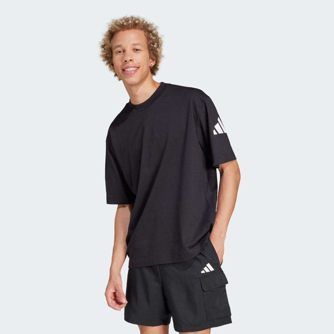 Tričko adidas Performance Loose Fit Logo T-Shirt Čierna | JF3615, 0