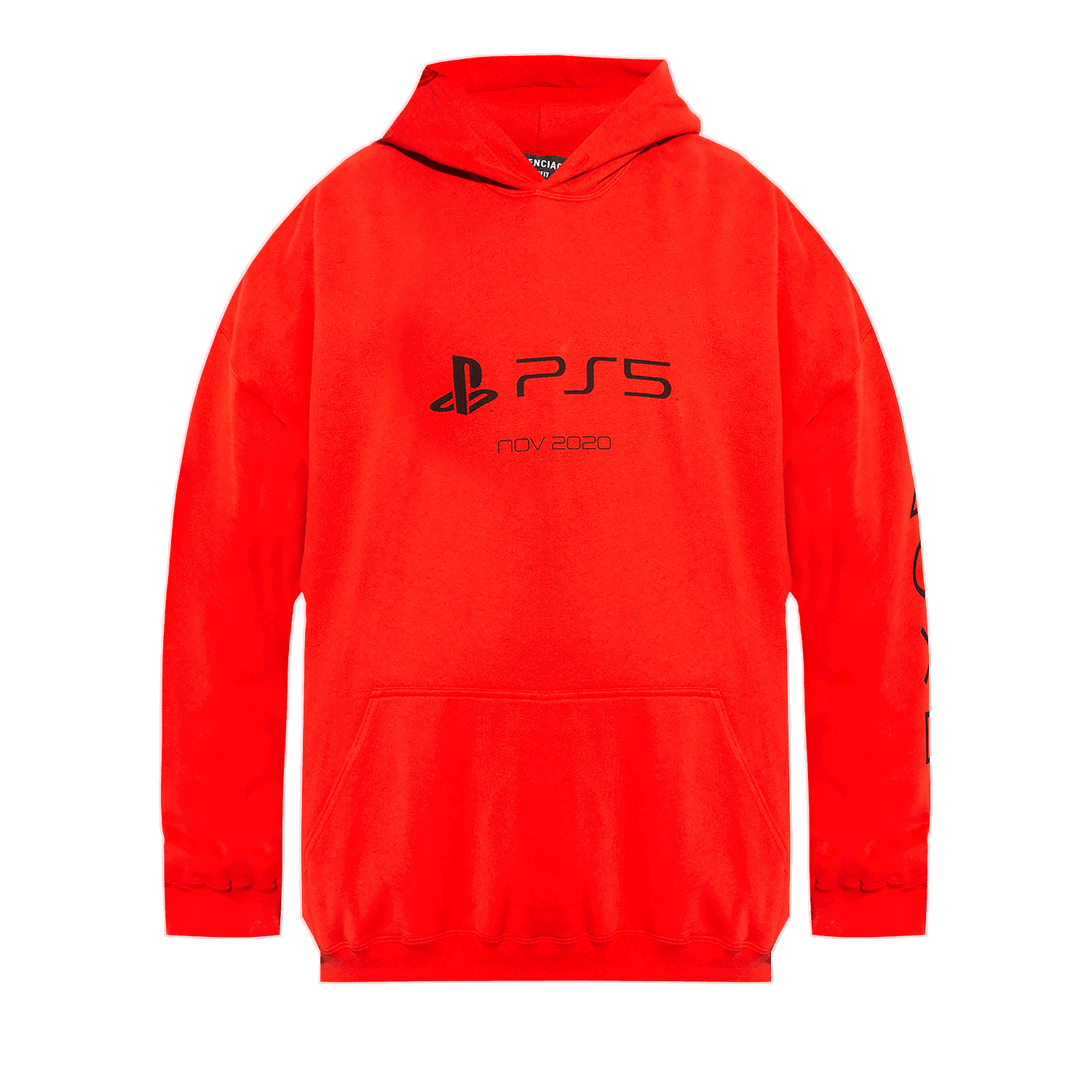 Mikina Balenciaga Playstation Boxy Hoodie Červená | 651799 TKVF4 6552, 0