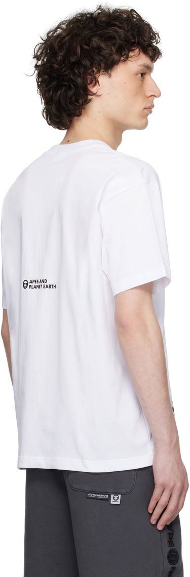 Tričko AAPE by A Bathing Ape AAPE By A Bathing Ape 'AAPER' Logo Short Sleeve T-Shirt Biela | AAPTEM1611XXNWHX, 2