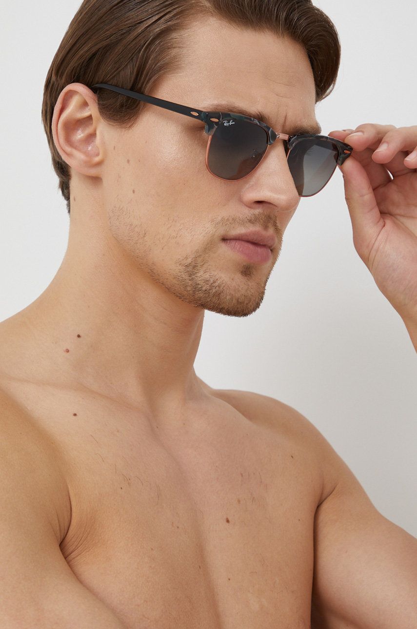 Slnečné okuliare Ray-Ban Clubmaster 0RB3016 Sunglasses Zelené | 0RB3016.125571.51, 1