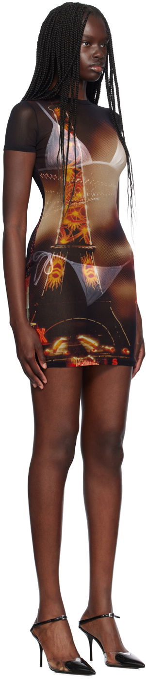 Šaty Jean Paul Gaultier Jean Paul Gaultier 'The Pigalle' Mesh Minidress Rôznofarebný | 24/30-F-RO248-T552-00301550, 1