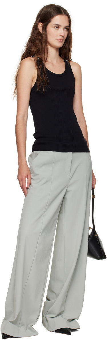 Tielko Jean Paul Gaultier Jean Paul Gaultier Overall Buckles Ribbed Tank Top Čierna | 25/03-U-TO380-J014-00, 3