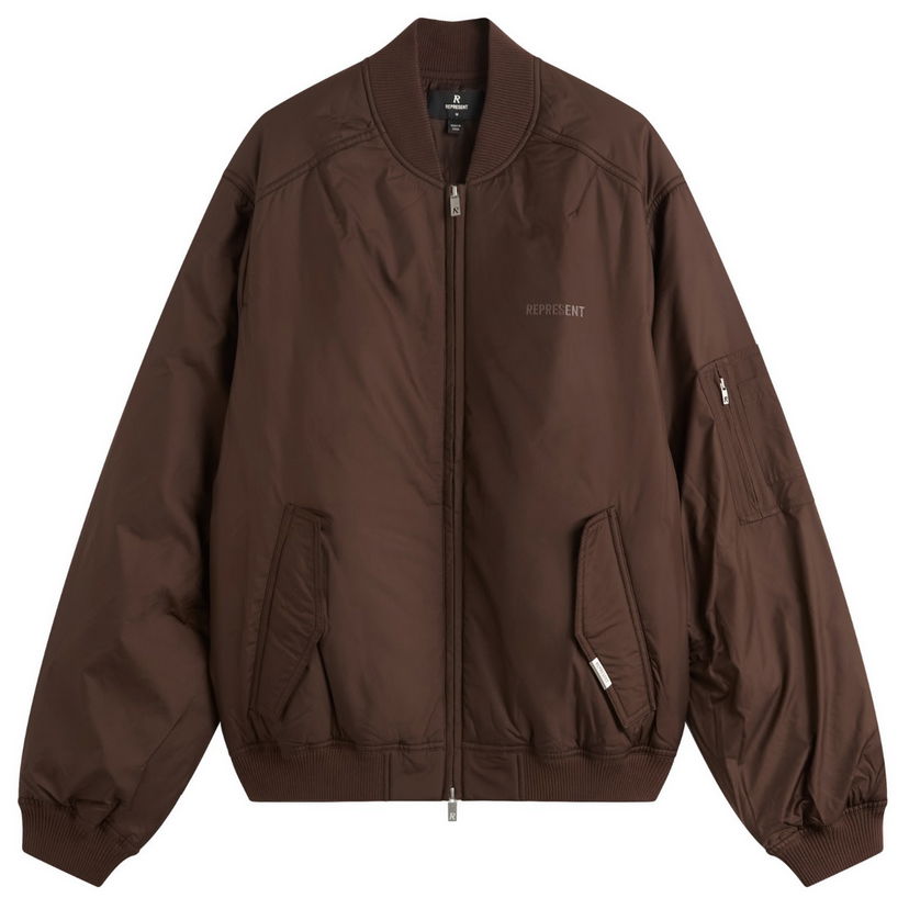 Bomber bunda Represent Clo Smart Bomber Jacket Hnedá | MLM100125-17