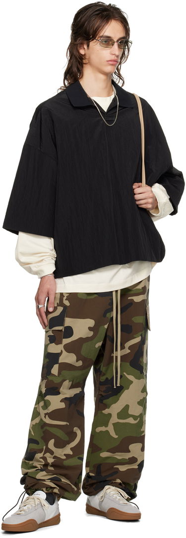 Polo tričko Fear of God ESSENTIALS Logo Patch Polo Čierna | 186BT244120F, 4