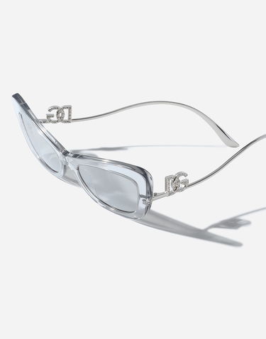Slnečné okuliare Dolce & Gabbana Dolce & Gabbana DG Crystal Cat-Eye Sunglasses Šedá | VG4467VP16G9V000, 2