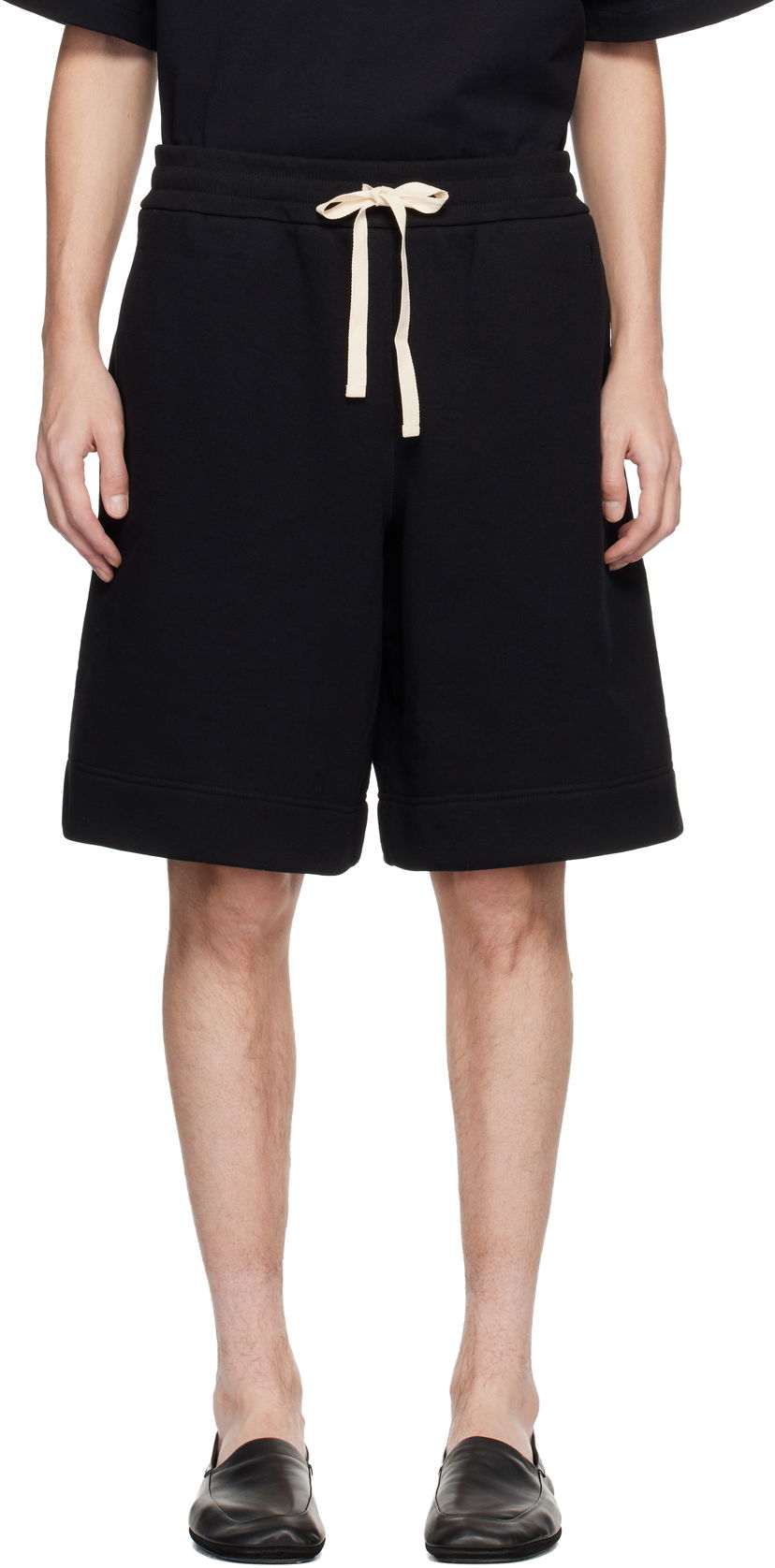 Šortky Jil Sander Jil Sander Cotton Terry Shorts Čierna | J47MU0139_J20039