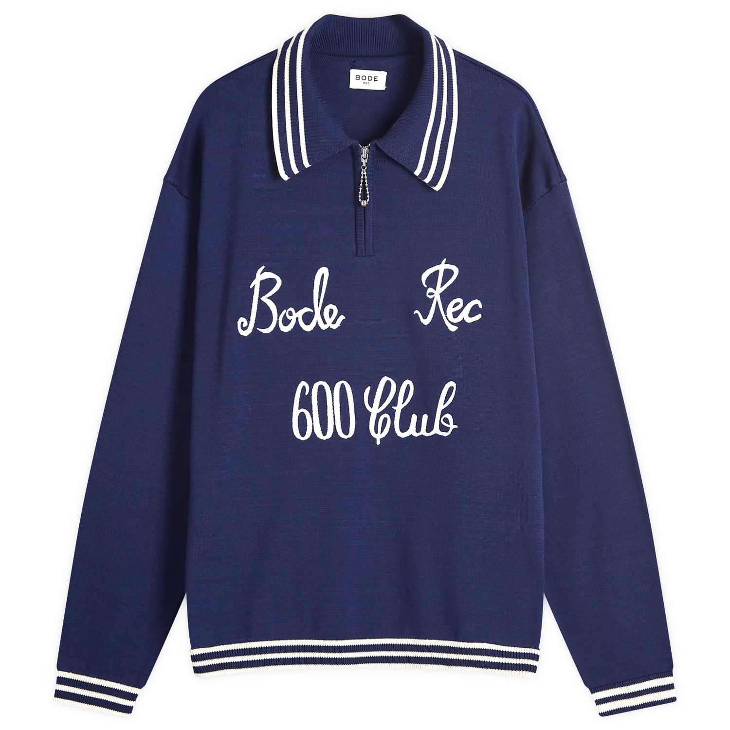 Polo tričko Bode Club Long Sleeve Zip Polo Navy | MRF24KT005-NVY, 0