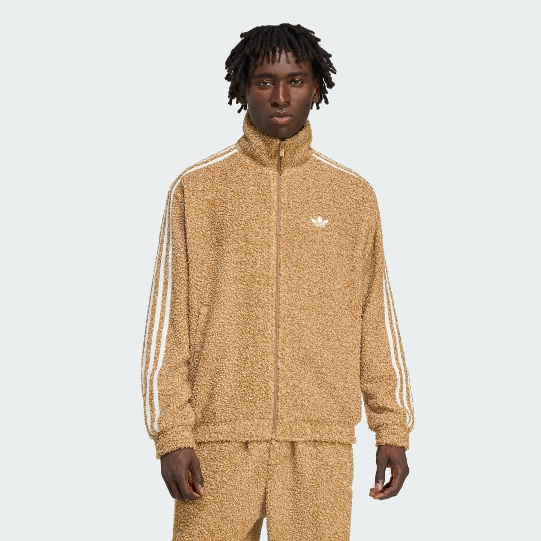 Súprava adidas Performance Firebird Boucle Track Top Hnedá | KS5274, 0