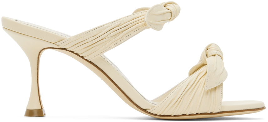 Doplnky Manolo Blahnik Manolo Blahnik Lollo Knotted Heeled Sandals Biela | 224-1604, 0