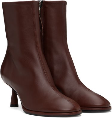 Oblečenie Aeyde Aeyde Dorothy Leather Ankle Boots Hnedá | A11-AB-IRNR65ST99-SS25-955-007, 3