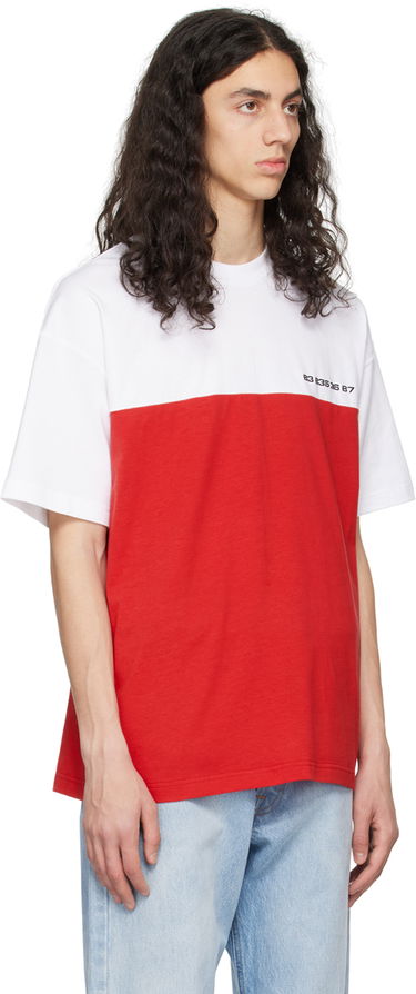 Tričko VETEMENTS VTMNTS Colorblocked T-Shirt Červená | VL16TR280R, 1