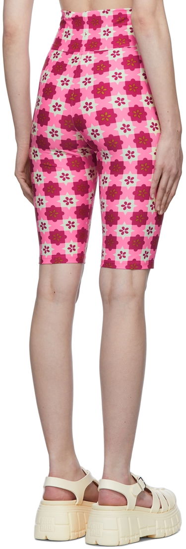 Šortky Anna Sui Anna Sui Utopian Gingham Bike Shorts Ružová | 222C43, 2