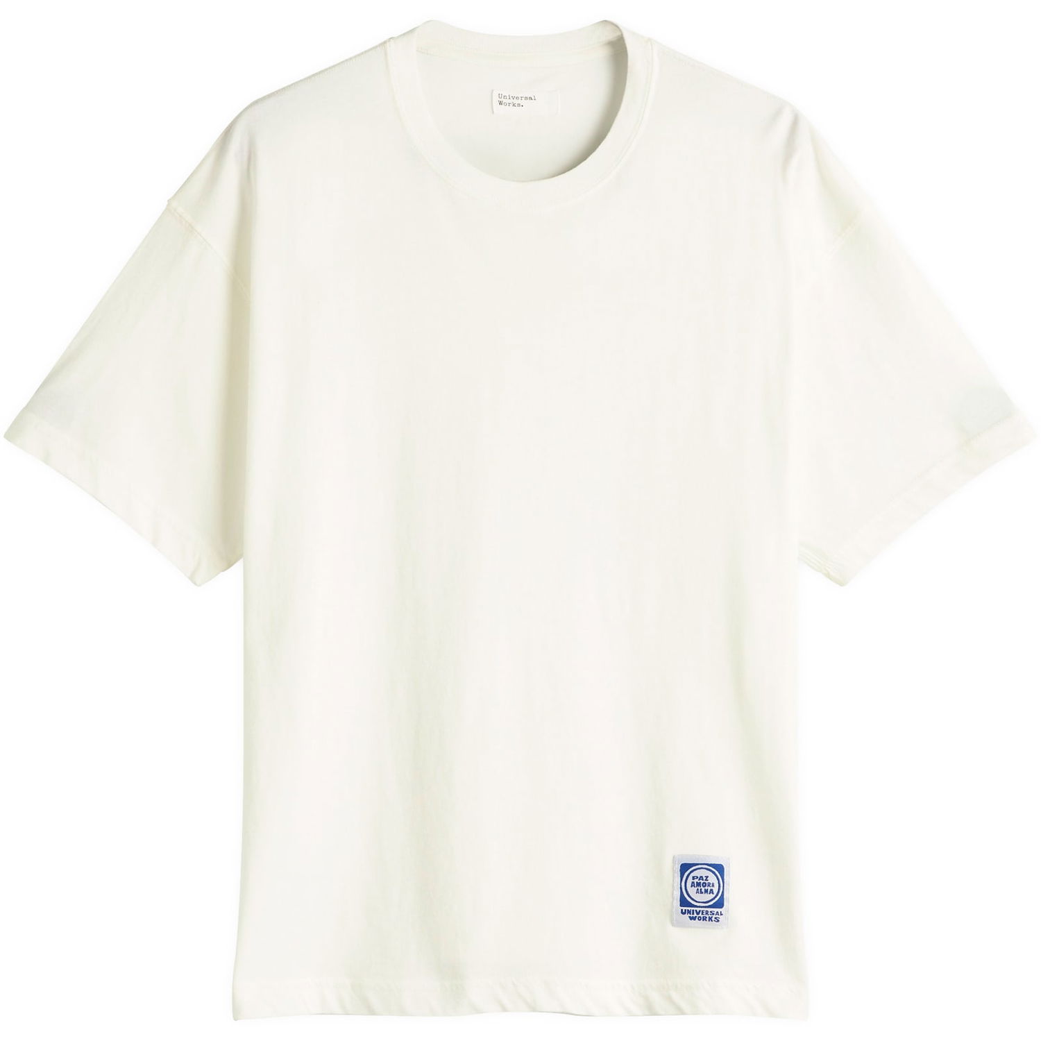 Tričko Universal Works Universal Works Loose Fit T-Shirt, Size Medium Biela | P32054-ECR, 1