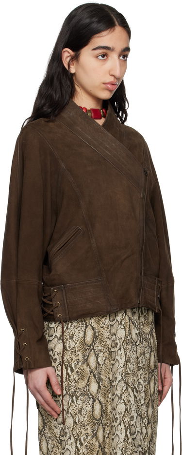 Bunda ISABEL MARANT Isabel Marant Edina Suede Jacket Hnedá | VE0511FB-C2B03I, 1