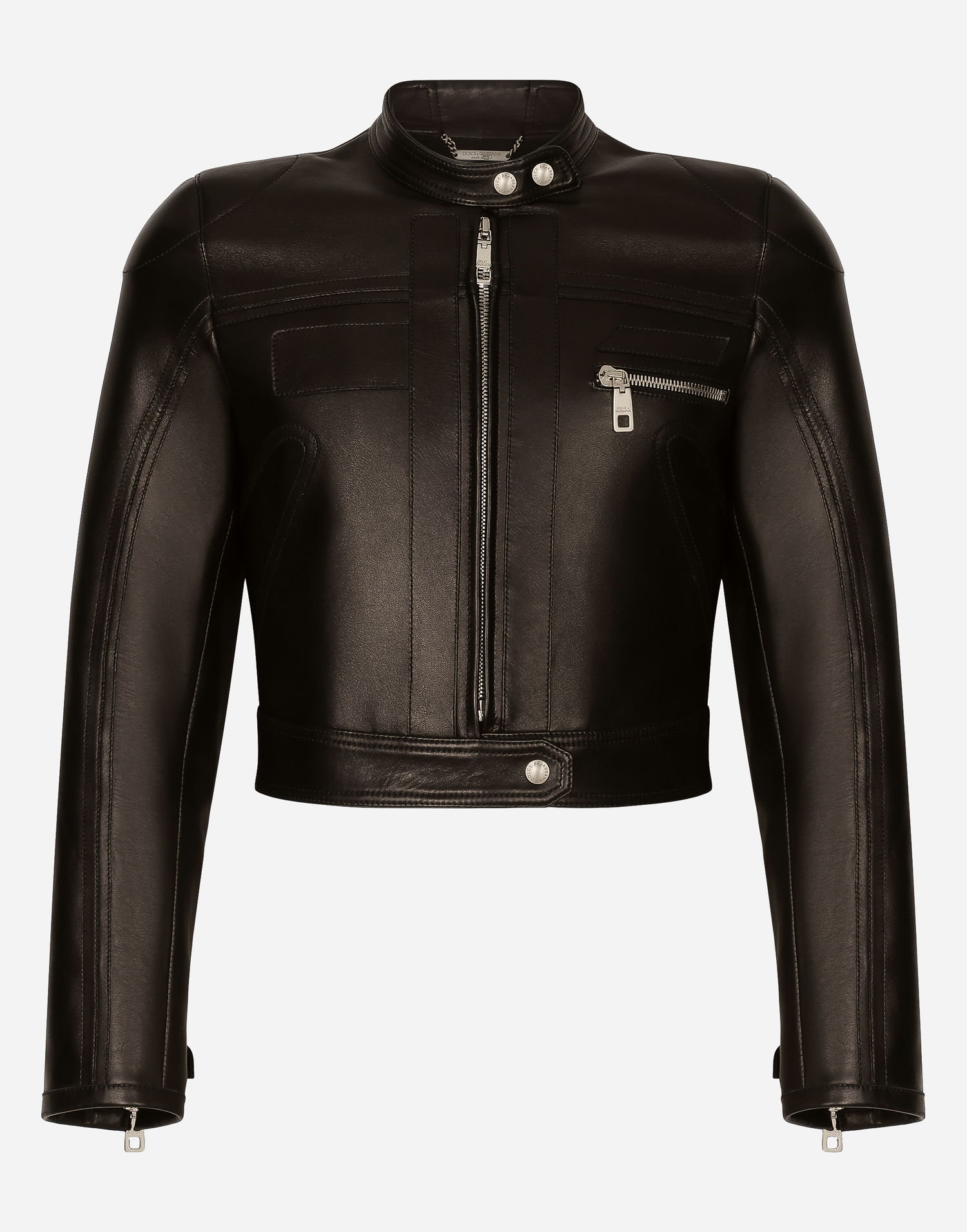 Bunda Dolce & Gabbana Nappa Leather Biker Jacket Čierna | G9AQYLHULSJN0000, 0