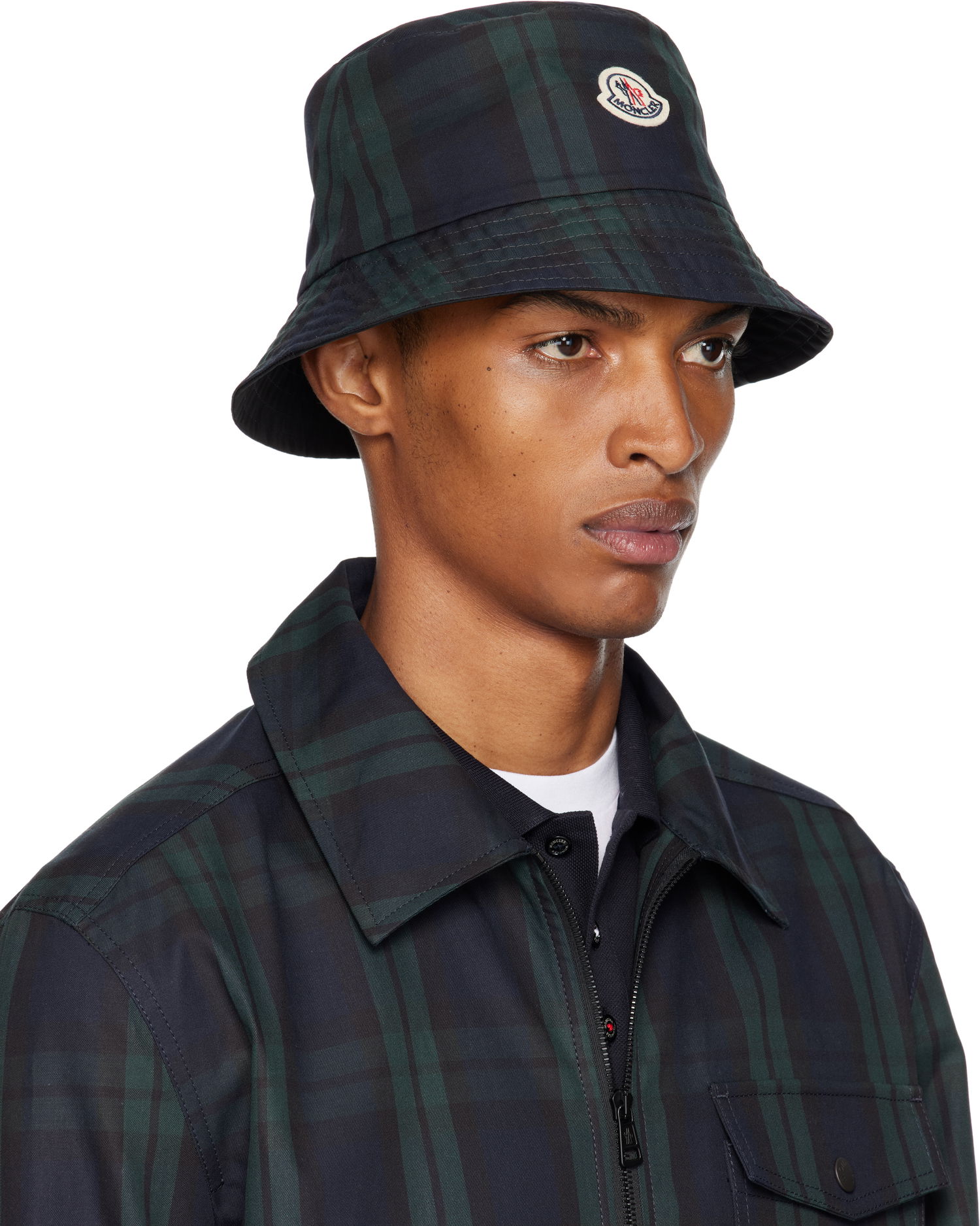 Klobúk Moncler Moncler Reversible Black Watch Tartan Bucket Hat Navy | K20913B00027M7661, 1