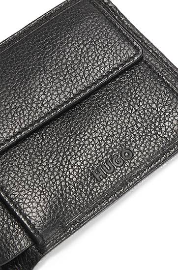 Peňaženka BOSS HUGO Grained Leather Wallet with Contrast Logo Čierna | 50536039, 1