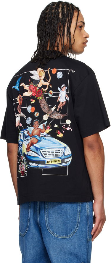 Tričko Off-White Off-White Fresco Angel Graphic T-Shirt Čierna | OMAA120S25JER0031001, 2