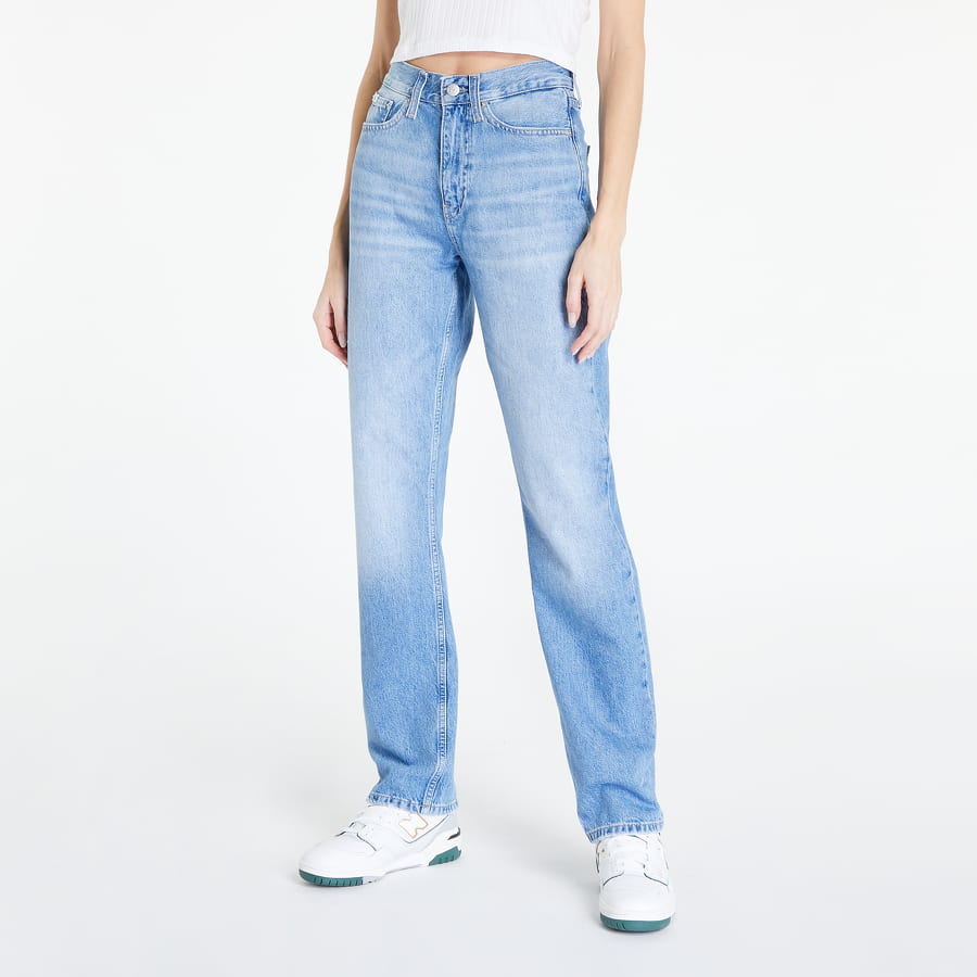 Džínsy CALVIN KLEIN High Rise Straight Jeans Modrá | J20J219518 1AA, 0