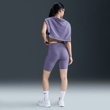 Súprava Nike Nike Universa High-Waisted 8" Bike Shorts with Pockets Fialová | HQ6823-527, 2