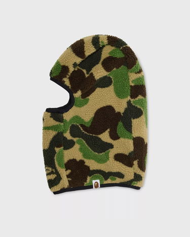 Šál BAPE A Bathing Ape Camo Boa Fleece Balaclava Zelené | 001HTK801007MGRN, 0