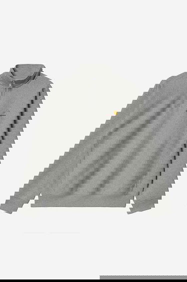 Mikina Carhartt WIP American Script Half-Zip Sweatshirt Šedá | I027014.GREY.HEATH, 2