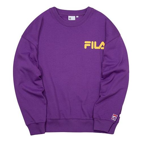 Sveter FILA Fusion Logo Print Pullover Fialová | T11U038205F-PU, 0