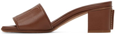 Tenisky a topánky Max Mara Max Mara Embossed Heeled Sandals Hnedá | 2345211131600 MM81128, 2