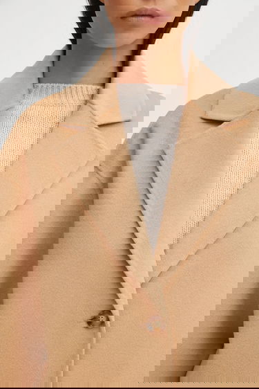 Kabáty MAISON KITSUNÉ Maison Kitsuné Doubleface Coat Béžová | PW02211WQ4067, 3