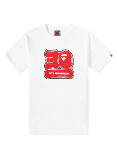 Tričko BAPE 30th Anniversary T-Shirt Červená | 001TEJ701002F-WHR