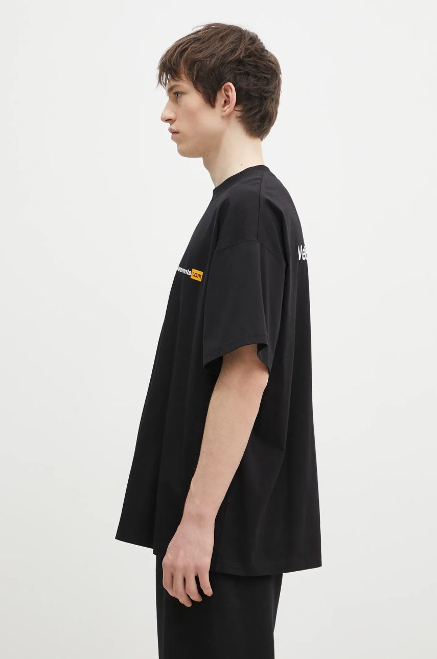 Tričko VETEMENTS Black '.Com' T-Shirt Čierna | UA66TR750B, 1