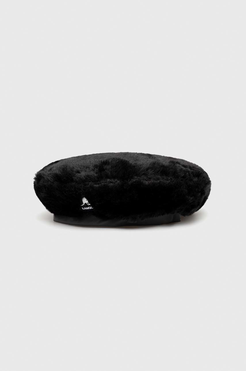 Baretka Kangol Faux Fur Beret Čierna | K4369.SB002, 0