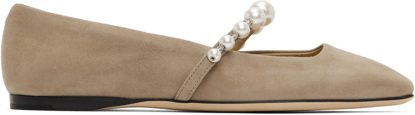 Tenisky a topánky Jimmy Choo Jimmy Choo Ade Pearl Ballerina Flats Béžová | ADE FLAT SZR
