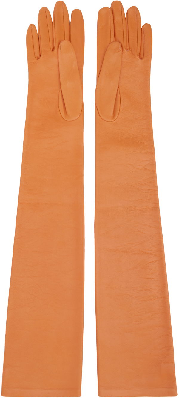 Long Leather Gloves
