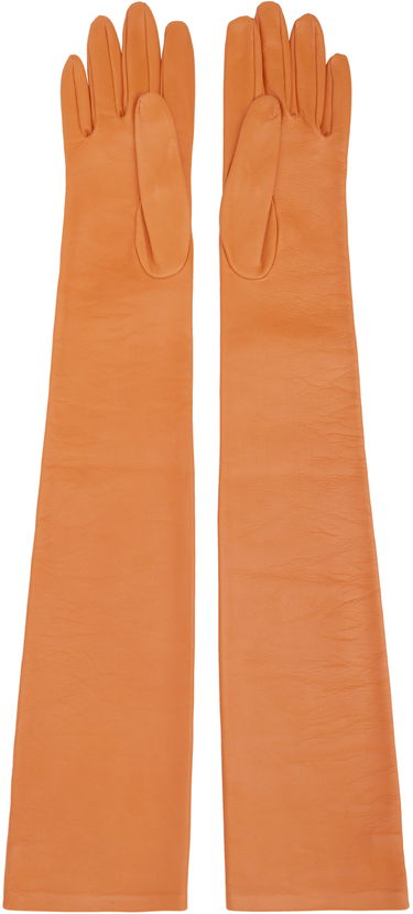 Rukavice The Row Long Leather Gloves Hnedá | 7349-P52, 1