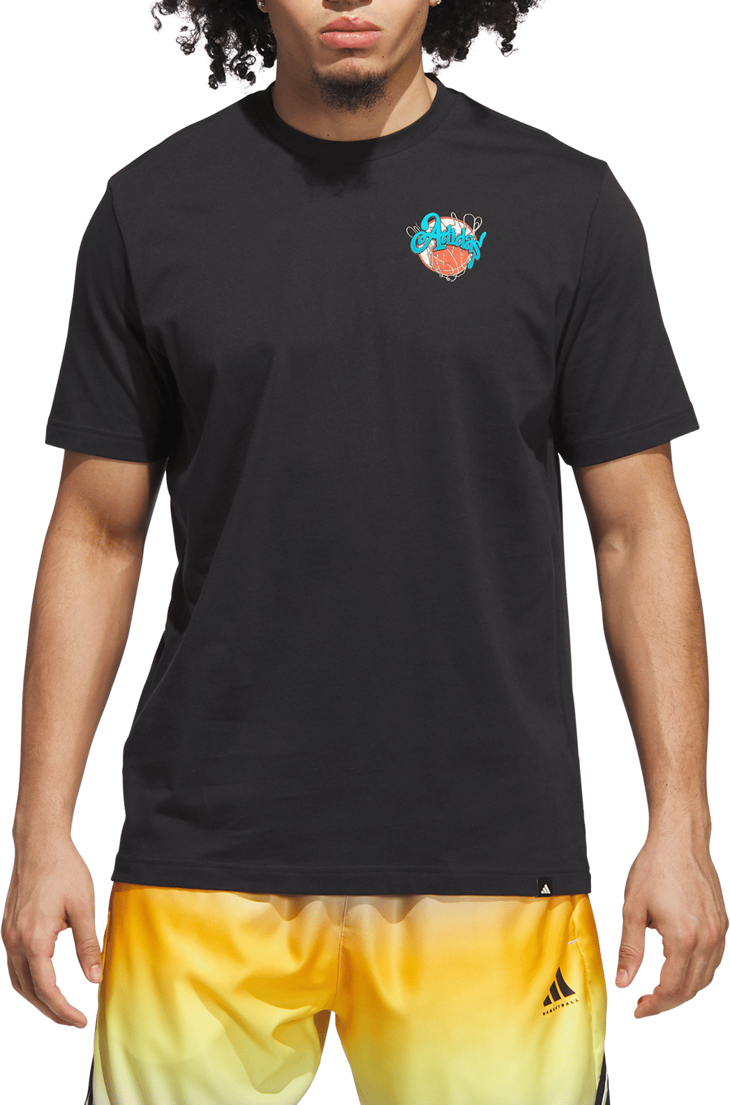 Tričko adidas Originals T-Shirt Nothing But Net Čierna | jv8428, 0