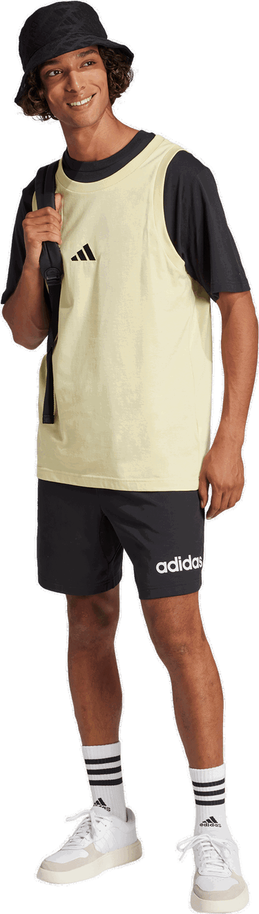Tielko adidas Originals adidas Essentials Small Logo Tank Top Žltá | je8979, 4