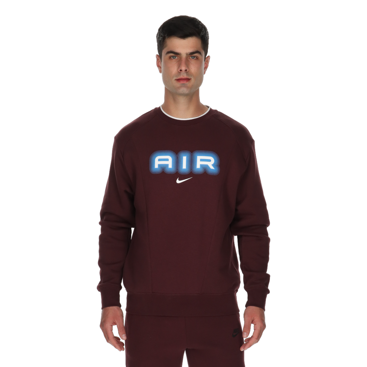 Mikina Nike Air Crew Fleece Sweatshirt Vínová | HM0177-652, 0