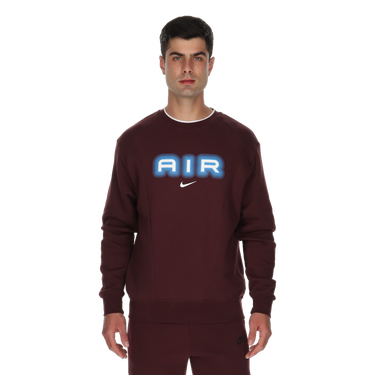 Mikina Nike Air Crew Fleece Sweatshirt Vínová | HM0177-652, 0