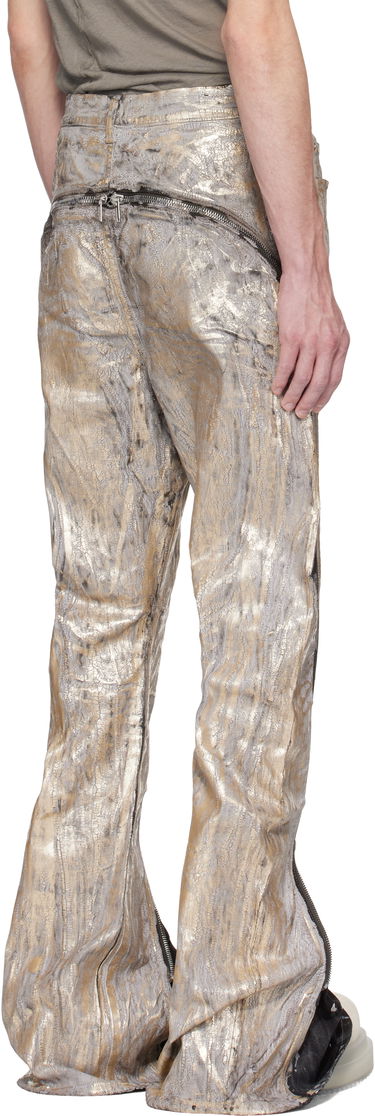 Džínsy Rick Owens Rick Owens Hollywood Bolan Banana Jeans Metalická | RR01E5343 SGMC, 2