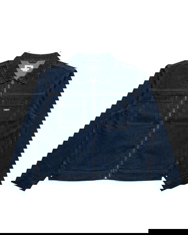 Bunda OBEY Obey Icon Hardwork Zip-Up Denim Jacket Modrá | 121800591-RIN, 0
