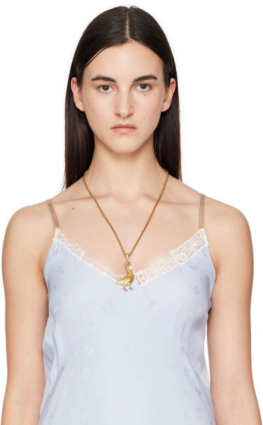 Náhrdelník Moschino Moschino Archive Goose Pendant Necklace Metalická | 25171A911384031607, 1