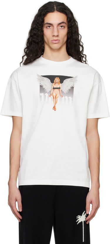 Tričko Palm Angels Palm Angels Pin Up Graphic T-Shirt Biela | PMAA001S25JER00A0310, 0