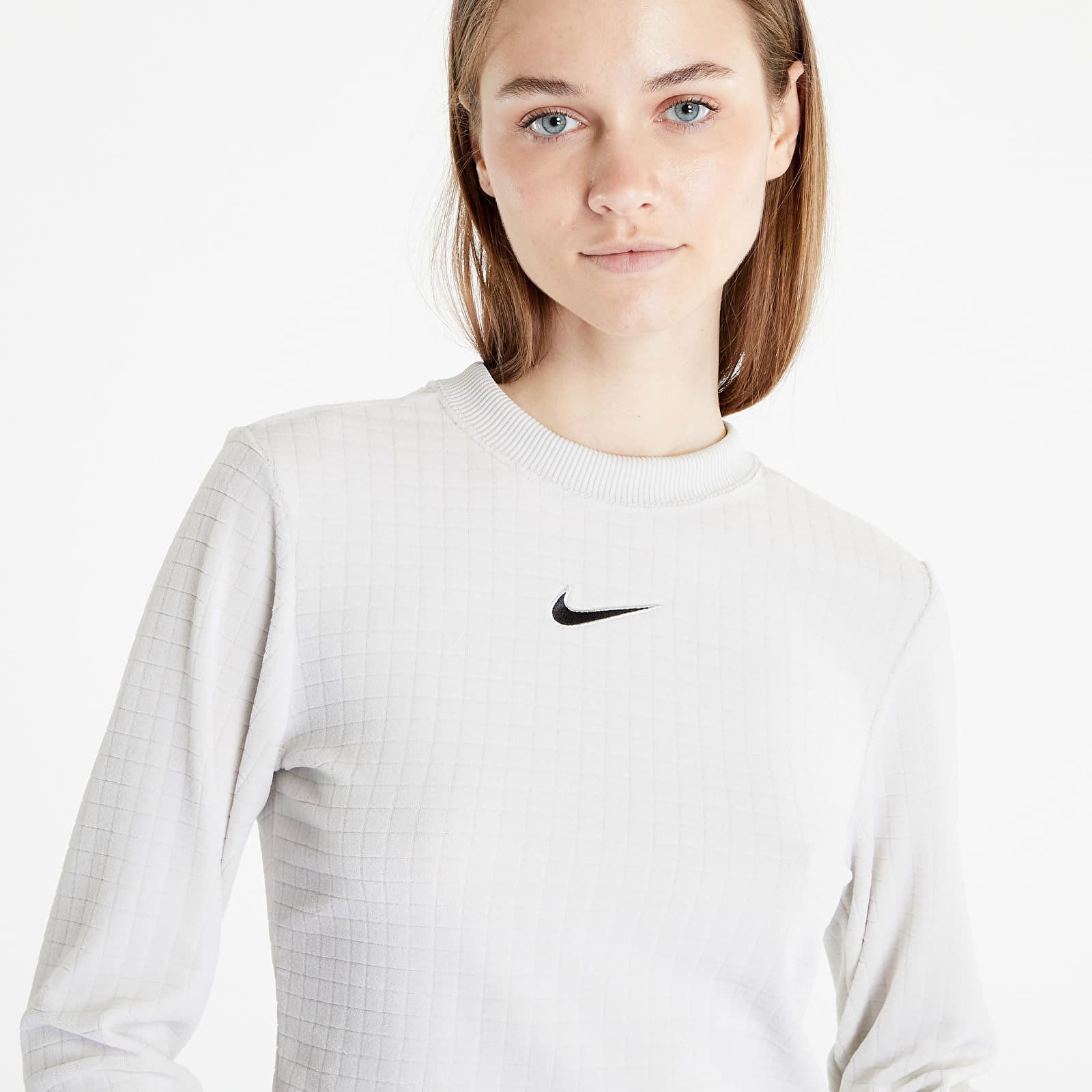 Velour Long-Sleeve Top Light