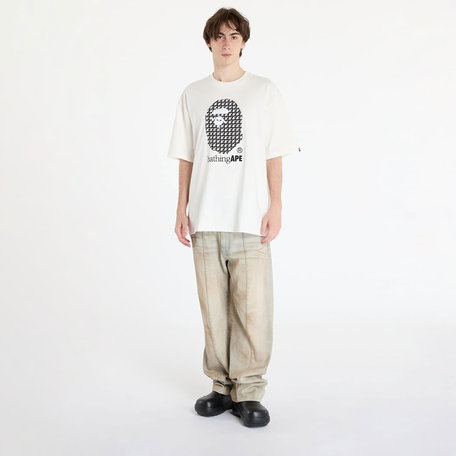 Sta Houndstooth By Bathing Ape Relaxed Fit Tee