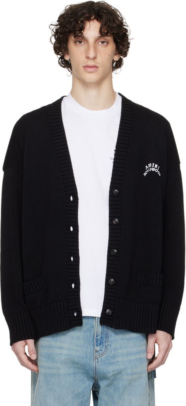 Sveter AMIRI AMIRI Hollywood Cardigan Čierna | AWKNCD1027, 0
