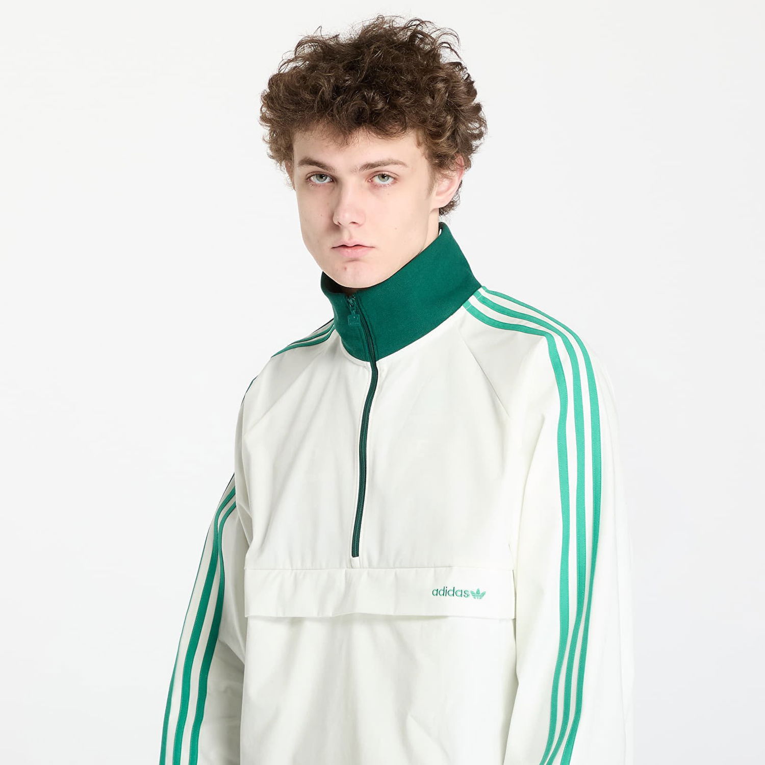 Vetrovka adidas Originals Pullover Jacket Biela | JC8375, 1